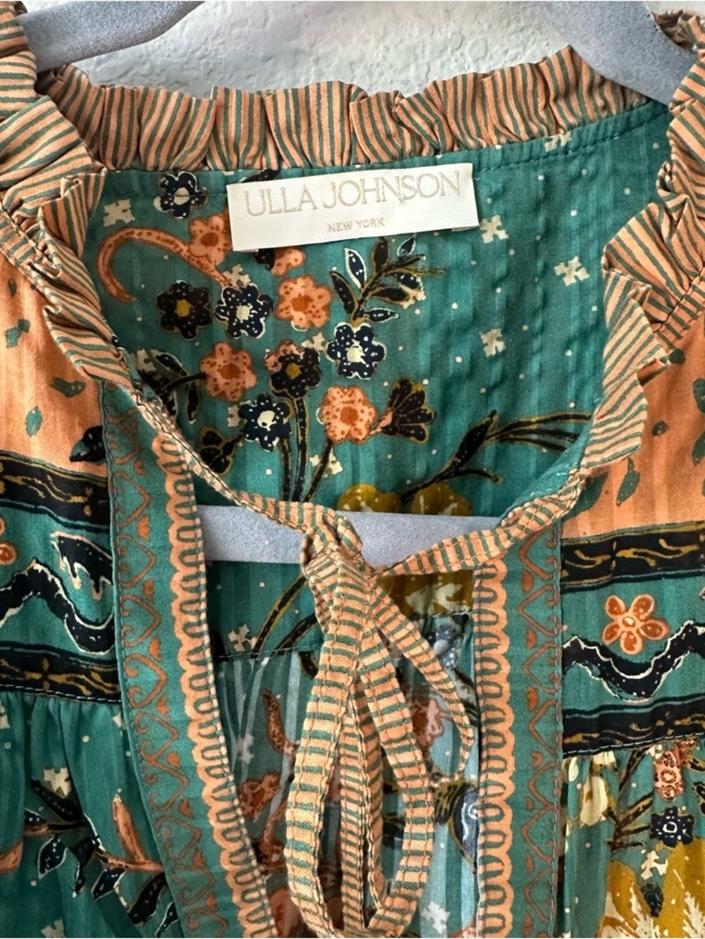 ULLA JOHNSON Hummingbird Rana Blouse SZ US 2 - Picture 3 of 6